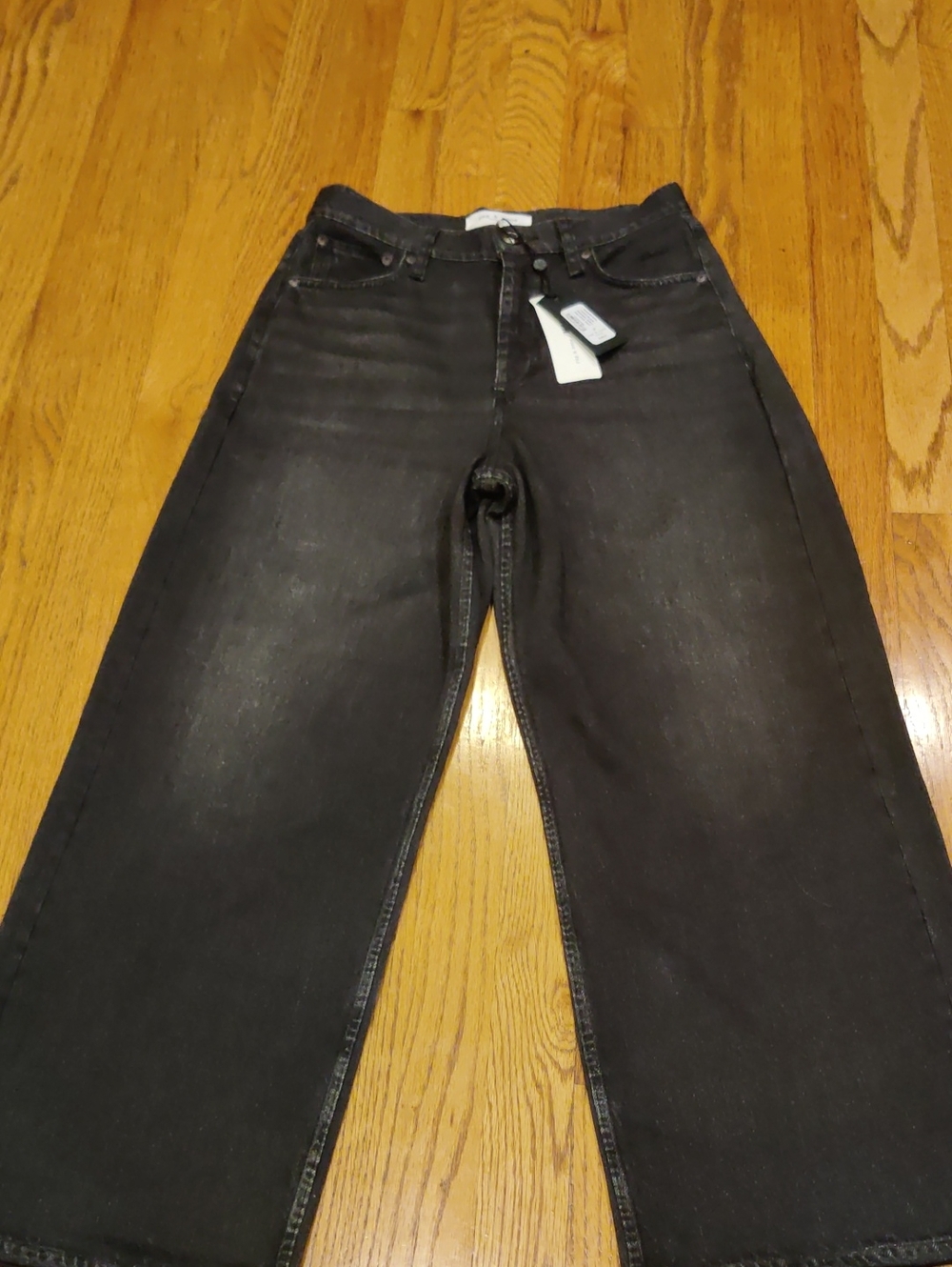 Rag Bone Women's Miramar Terry Andi Wide Pant Faded Black